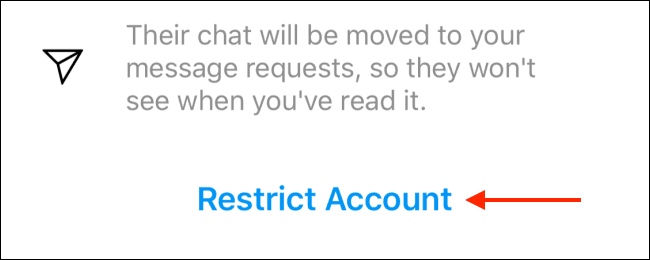 Restrict account