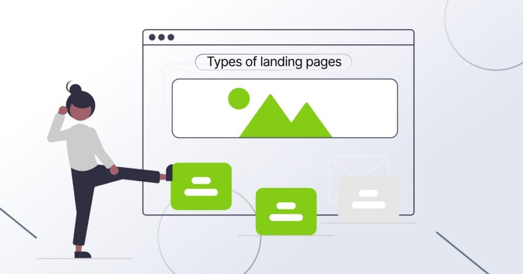 Types of landing pages