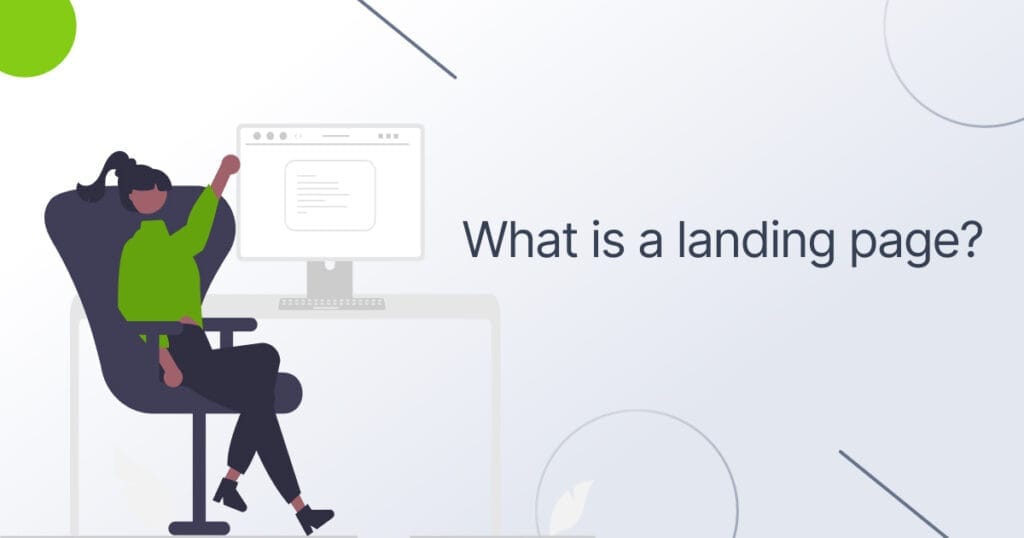 What is a landing page?